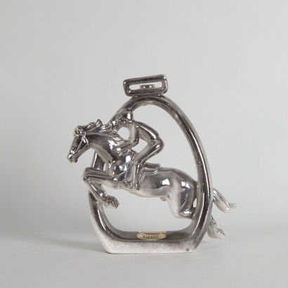 A Garnier Brandy Horse Decanter