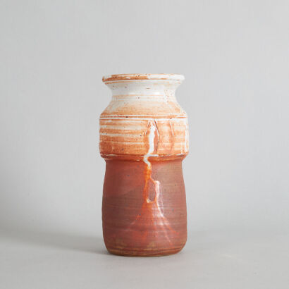 A Warwick Lidgard Shino Glaze Vase