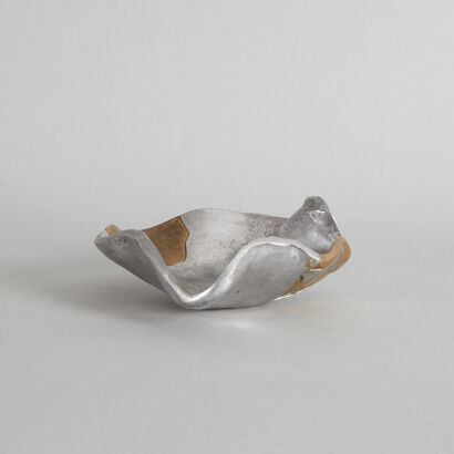 Forged Bronze And Alloy Sculptured Dish