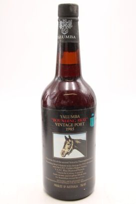 (1) 1985 Yalumba Thoroughbred Series "Bounding Away" Vintage Port, South Australia