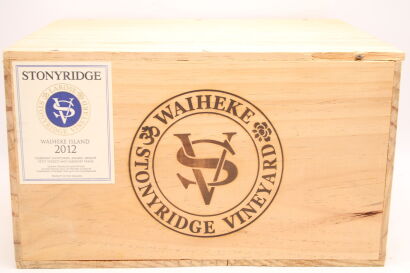 (6) 2012 Stonyridge Vineyard Larose, Waiheke (OWC)