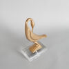 A Brass Modernist Bird Figure on Lucite Base - 2