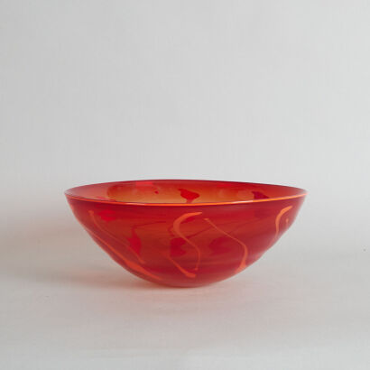 A Lynden Over Lava Glass Studio Bowl