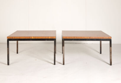 A Pair of Square Side Tables