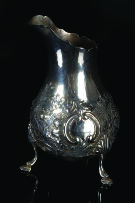 A Georgian Sterling Silver Baluster Cream Jug