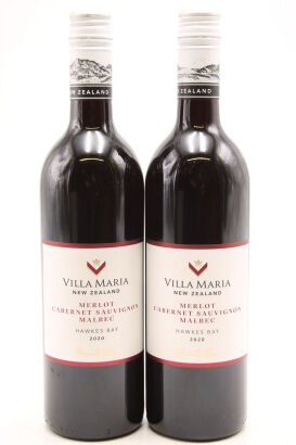 (2) 2020 Villa Maria Private Bin Merlot Malbec Cabernet Sauvignon, Hawke's Bay