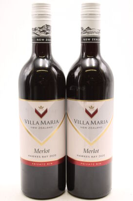 (2) 2020 Villa Maria Private Bin Merlot, Hawke's Bay