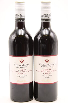 (2) 2020 Villa Maria Private Bin Merlot Malbec Cabernet Sauvignon, Hawke's Bay