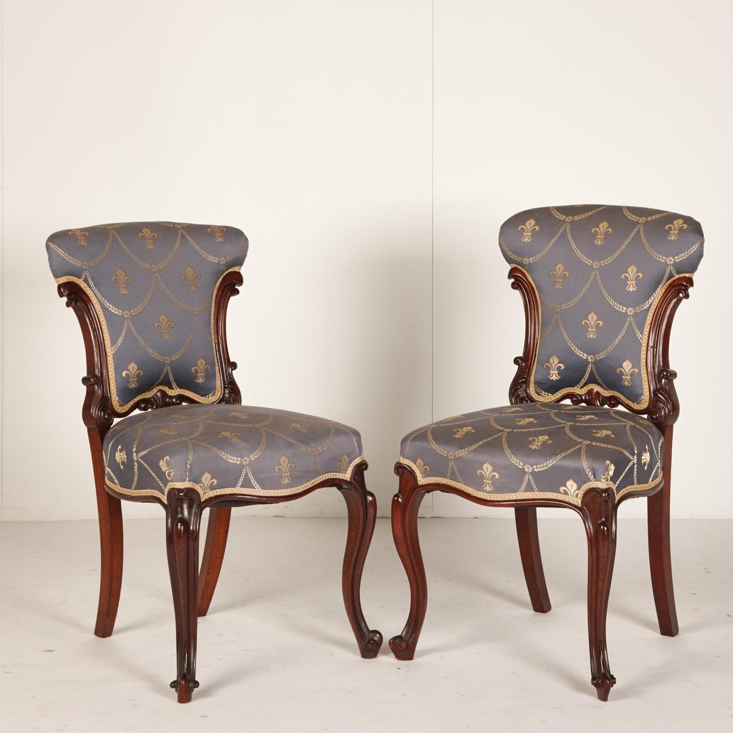 a pair of victorian chairs  price estimate 600  900