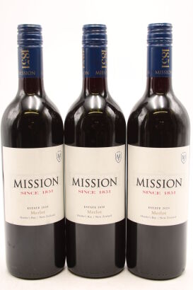 (3) 2020 Mission Estate Winery Merlot, Hawke's Bay