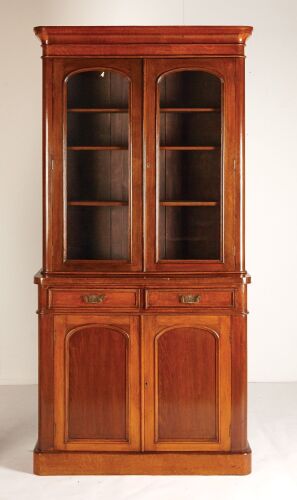 A Victorian Mahogany Chiffonier Bookcase