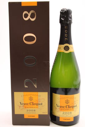 (1) 2008 Veuve Clicquot Ponsardin Vintage Brut, Champagne [JR16.5] [WE93]