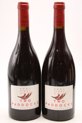 (2) 2001 Two Paddocks Pinot Noir, Central Otago