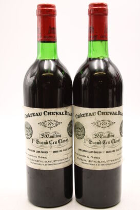 (2) 1976 Chateau Cheval Blanc, Saint-Emilion Grand Cru