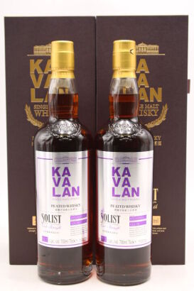 (2) Kavalan Solist Peated Whisky, Single Malt Whisky, Taiwan, 53.2% ABV