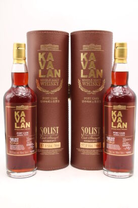 (2) Kavalan Solist Port Cask, Single Malt Whisky, 57.1% ABV