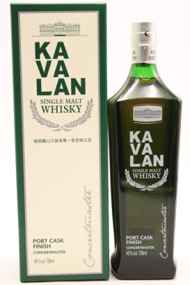 (1) Kavalan Concertmaster Port Cask Finish, Single Malt Whisky, Taiwan, 40%