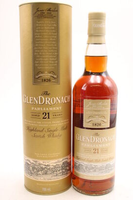 (1) The Glendronach Parliament 21 year old, Highland Single Malt Scotch Whisky, Scotland, 48% ABV