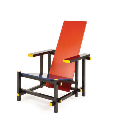 After Gerrit Rietveld A 635 'Red and Blue' Chair