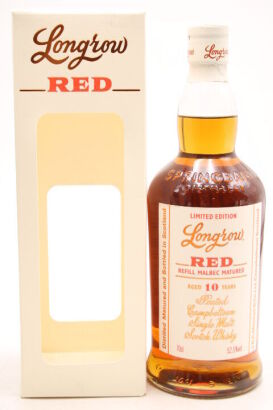 (1) Longrow 'Red' Limited Edition Malbec Cask Matured Peated 10 Year Old Single Malt Scotch Whisky, 52.5% ABV