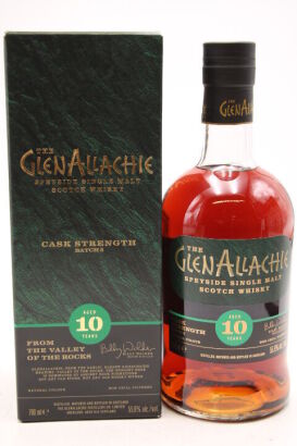 (1) The GlenAllachie 10 Year Old Cask Strength Single Malt Scotch Whisky, 55.9% ABV