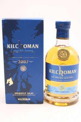 (1) Kilchoman 2007 Vintage Single Malt Scotch Whisky, 46% ABV