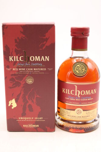 (1) Kilchoman 2012 Red Wine Cask Matured Single Malt Scotch Whisky, 50% ABV