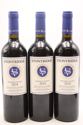 (3) 2014 Stonyridge Vineyard Larose, Waiheke Island