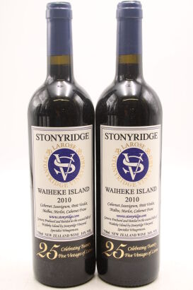 (2) 2010 Stonyridge Vineyard Larose, Waiheke Island