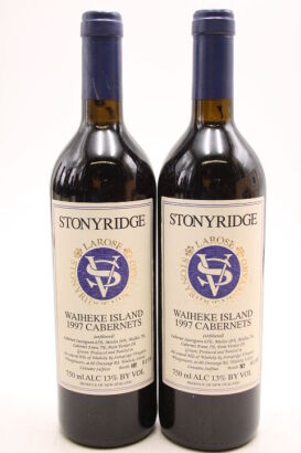 (2) 1997 Stonyridge Vineyard Larose, Waiheke Island