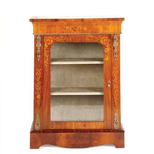 A Fine Victorian Marquetry Pier Cabinet