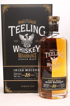 (1) Teeling Irish Whiskey Renaissance Single Malt, 18 year old, Australian Shiraz Casks, Ireland, 46% ABV