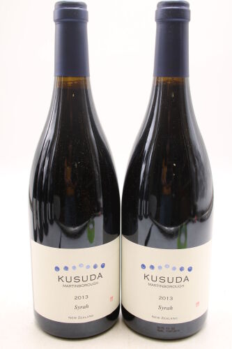 (2) 2013 Kusuda Syrah, Martinborough [JR17.5] [BC95]