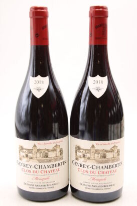 (2) 2018 Domaine Armand Rousseau Pere et Fils Gevrey-Chambertin Clos du Chateau, Cote de Nuits