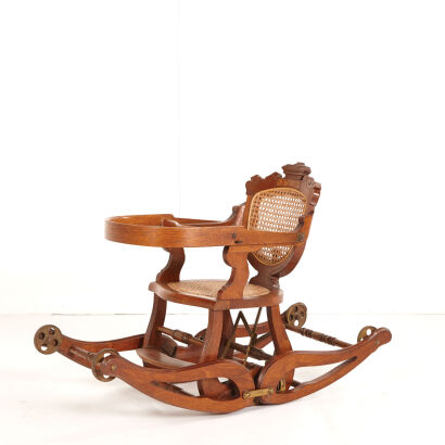 A Late-Victorian Metamorphic Child's High-Low Chair