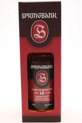 (1) Springbank 12 Year Old Single Malt Scotch Whisky, 56.1% ABV