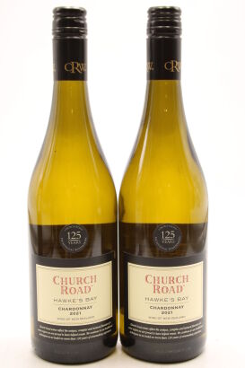 (2) 2021 Church Road Chardonnay, Hawke's Bay