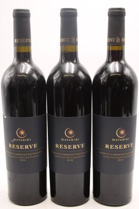 (3) 2010 Matariki Reserve Merlot Cabernet Sauvignon, Gimblett Gravels