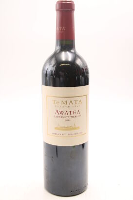 (1) 2015 Te Mata Estate Awatea Cabernets Merlot, Hawkes Bay