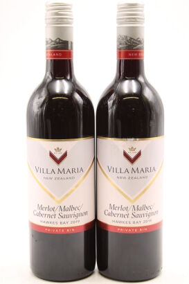 (2) 2019 Villa Maria Private Bin Merlot Malbec Cabernet Sauvignon, Hawke's Bay