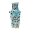 A Late-19th Century Famille Rose Vase with Two Ears