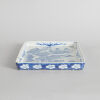 A Chinese Mid-Qing Dynasty Blue and White 'Landscape' Rectangular Saucer - 2