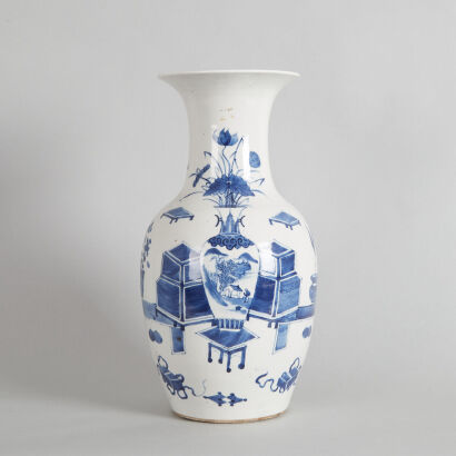 A 19th Century Chinese Blue and White Vase