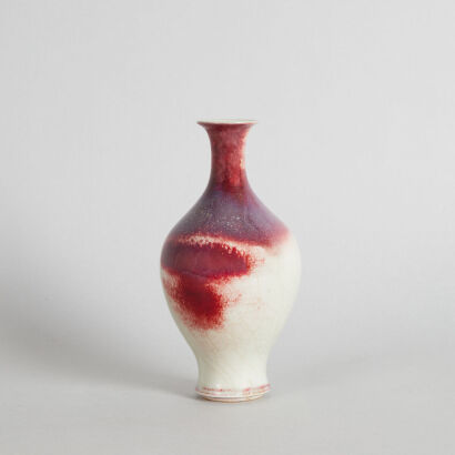 A Chinese Peach Bloom-Glazed Vase