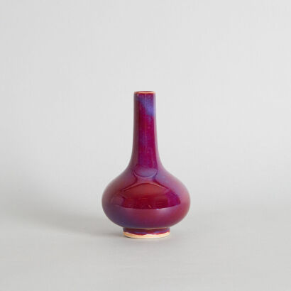 An Early 20th Century Chinese Flambe-Glazed Bottle Vase