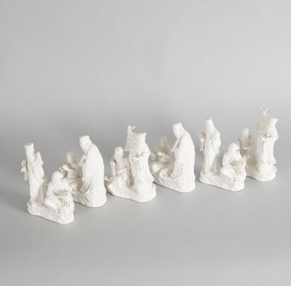 Six 20th Century Chinese Dehua Figurines