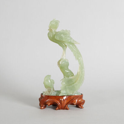 A Chinese Jade Carved 'Phoenix' Ornament