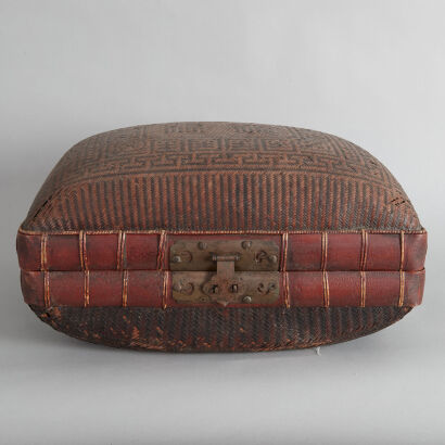 A Chinese Bamboo Woven Box