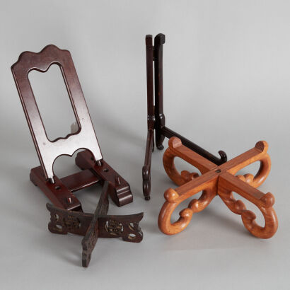 A Group of Assorted RoseWood Stands