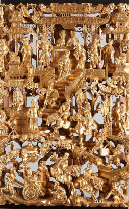 A 19th Century Chinese Wood Carved Ornament